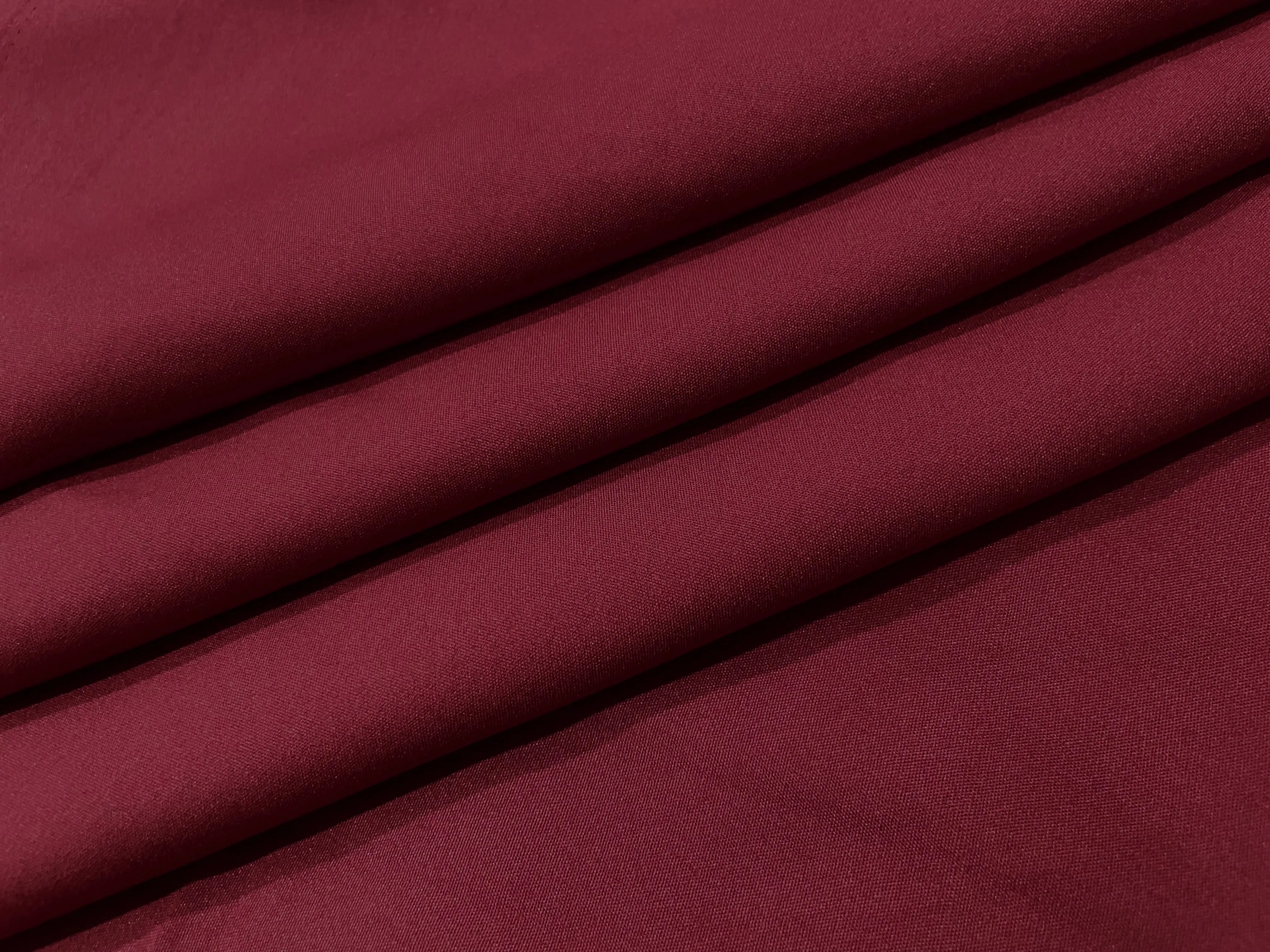 Maroon Plain Butter Crepe Fabric