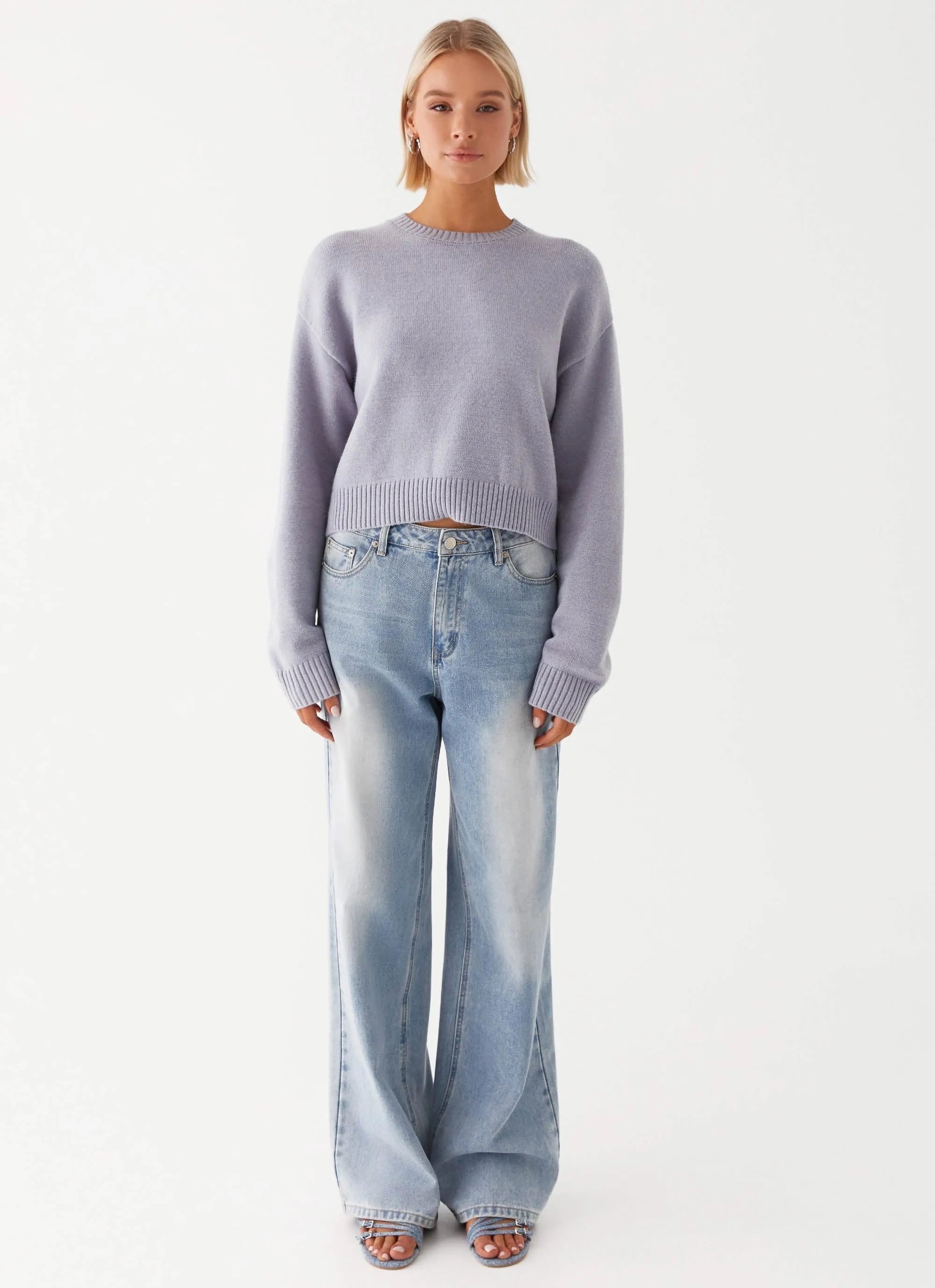 Monika Oversized Jumper - Blue