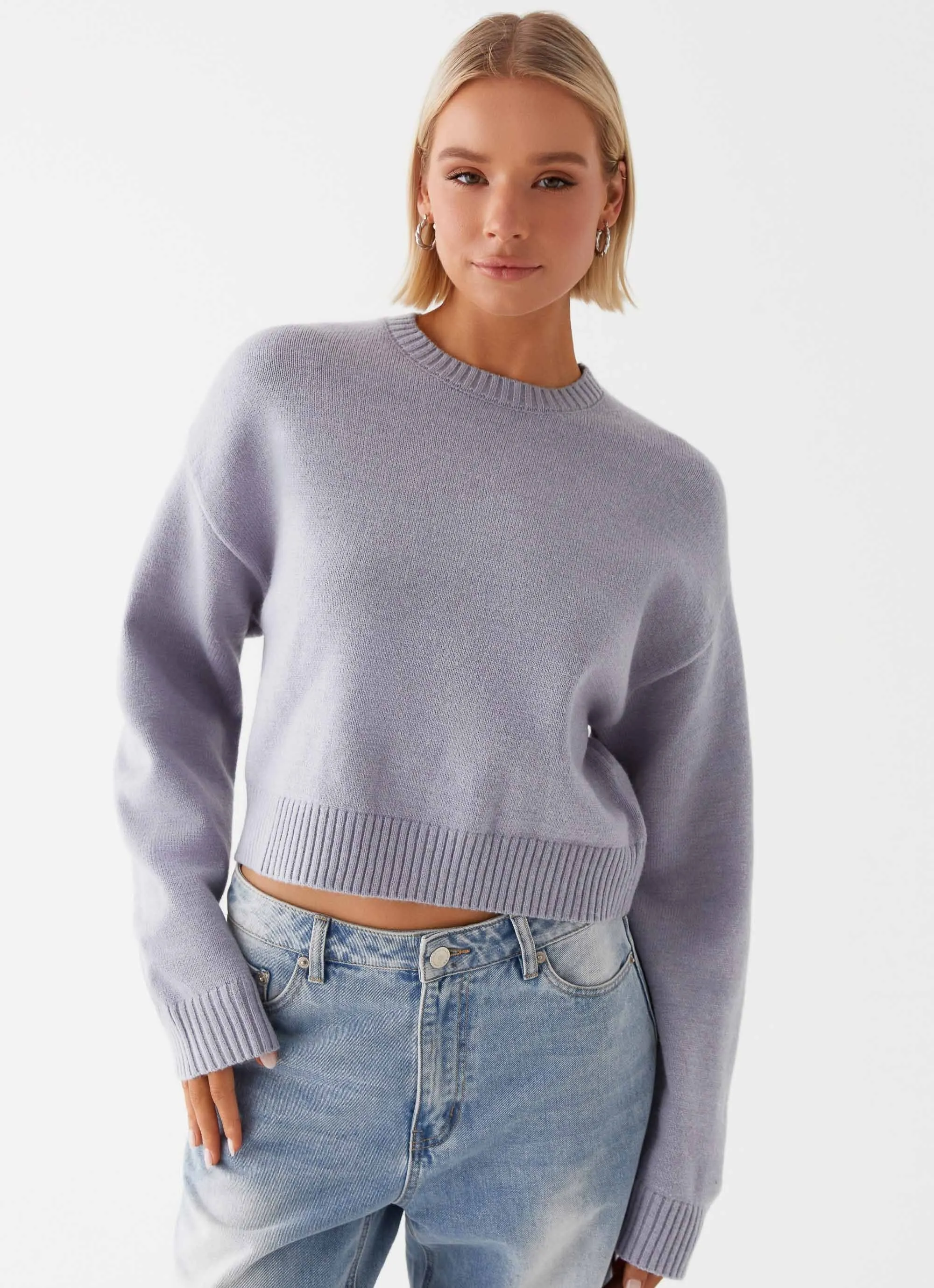 Monika Oversized Jumper - Blue