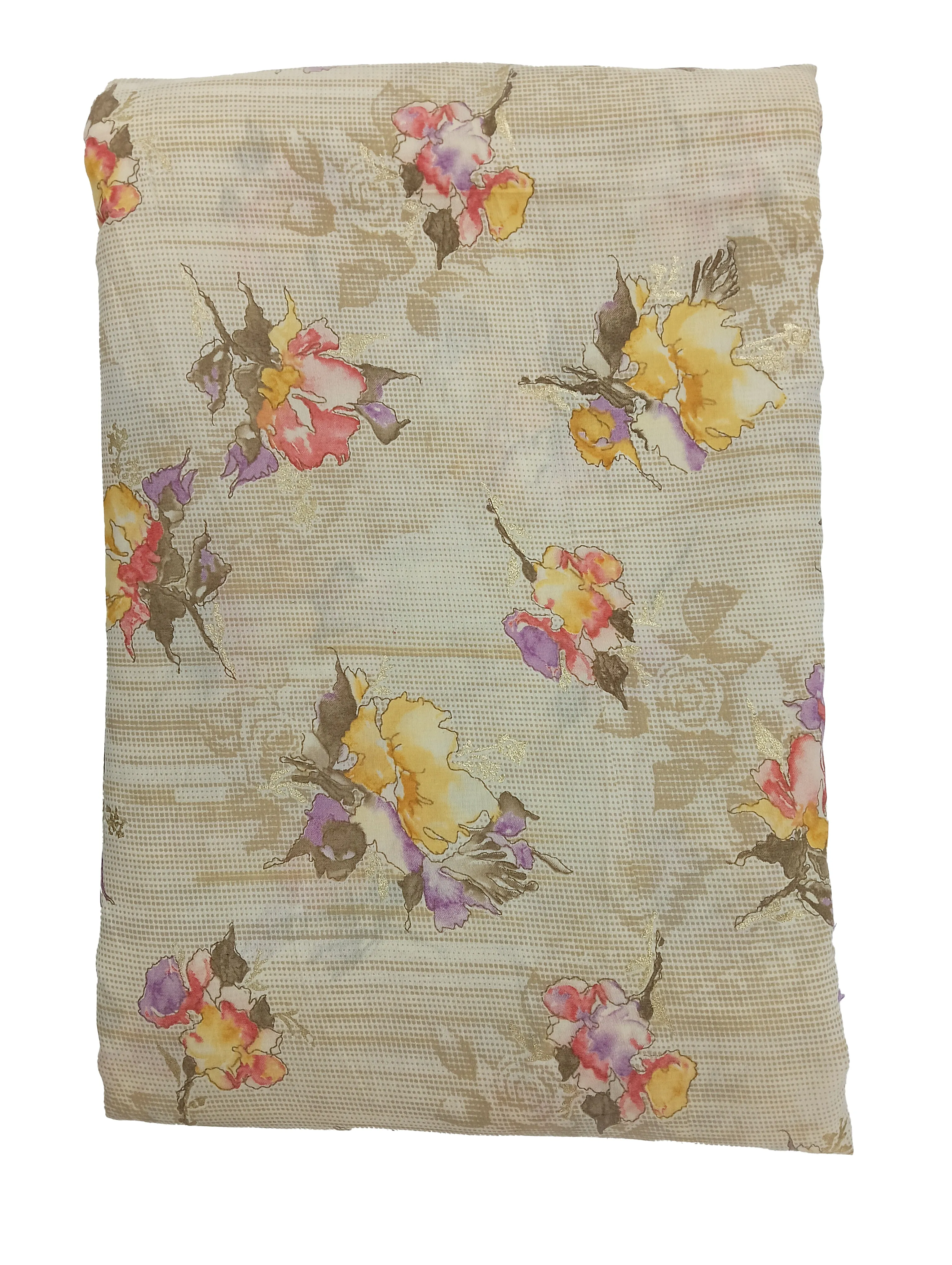 Multicolors Floral Printed Muslin Fabric