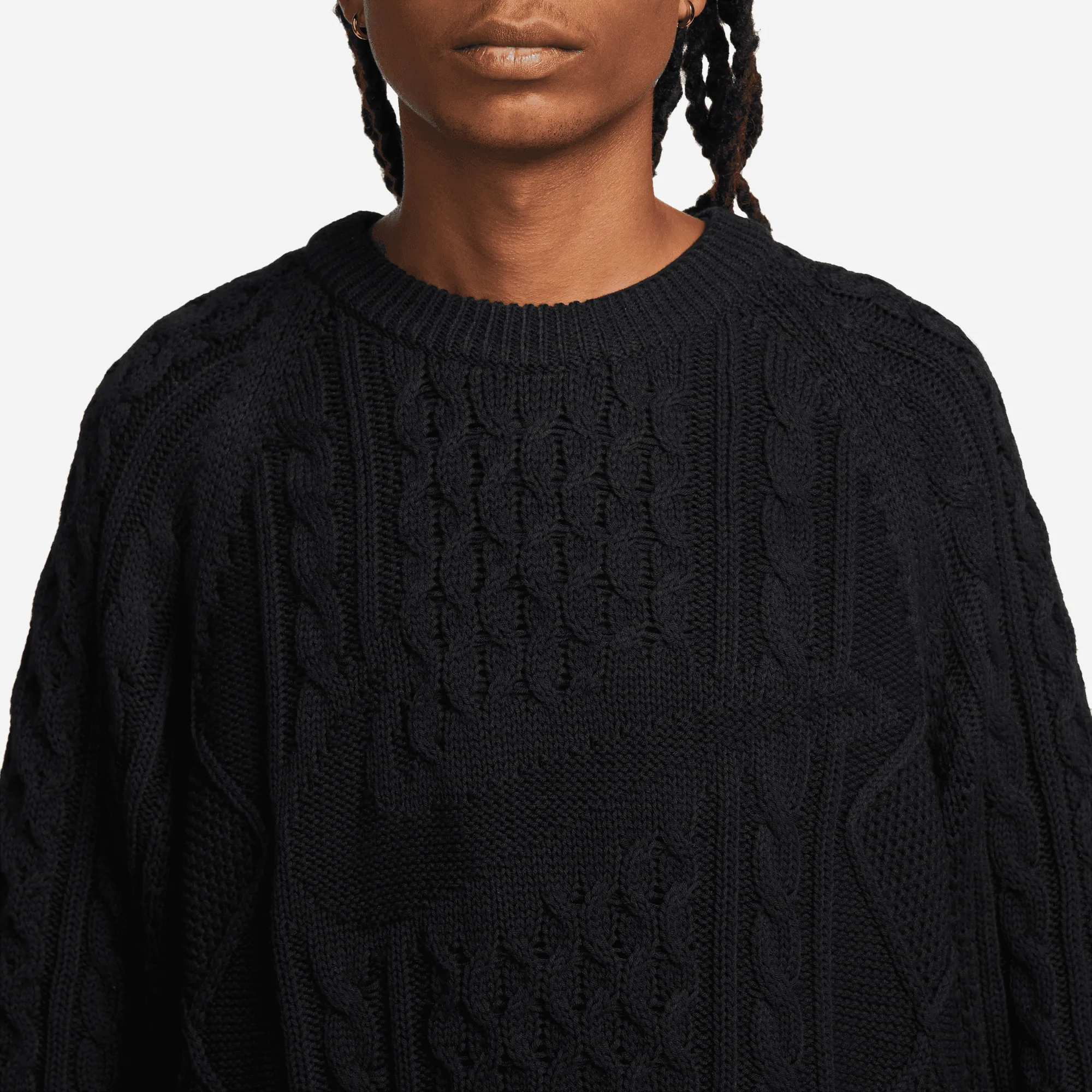 NIKE SPORTSWEAR CABLE KNIT SWEATER