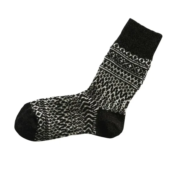 NISHIGUCHI KUTSUSHITA - Oslo Woo Jacquard Sock