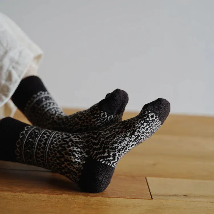 NISHIGUCHI KUTSUSHITA - Oslo Woo Jacquard Sock