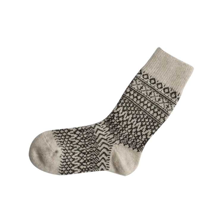 NISHIGUCHI KUTSUSHITA - Oslo Woo Jacquard Sock