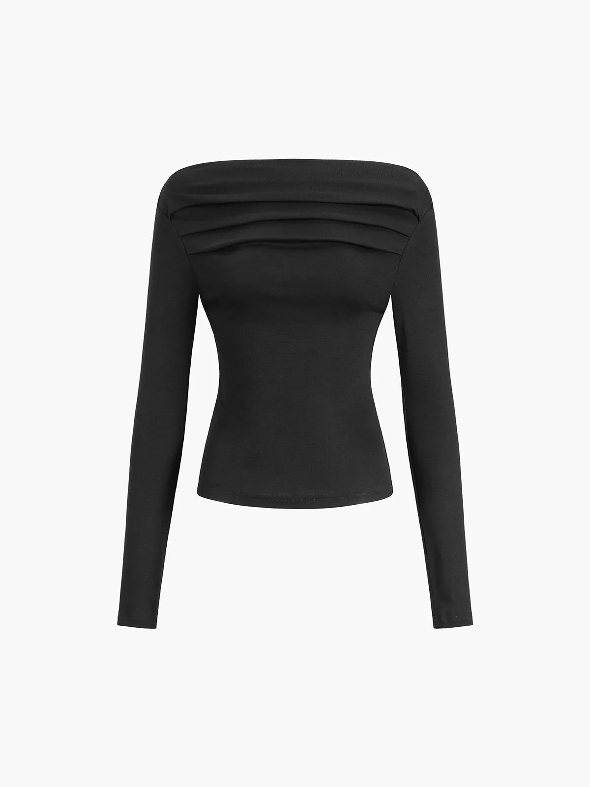 Oblique Off-Shoulder Graceful Long Sleeve Blouse