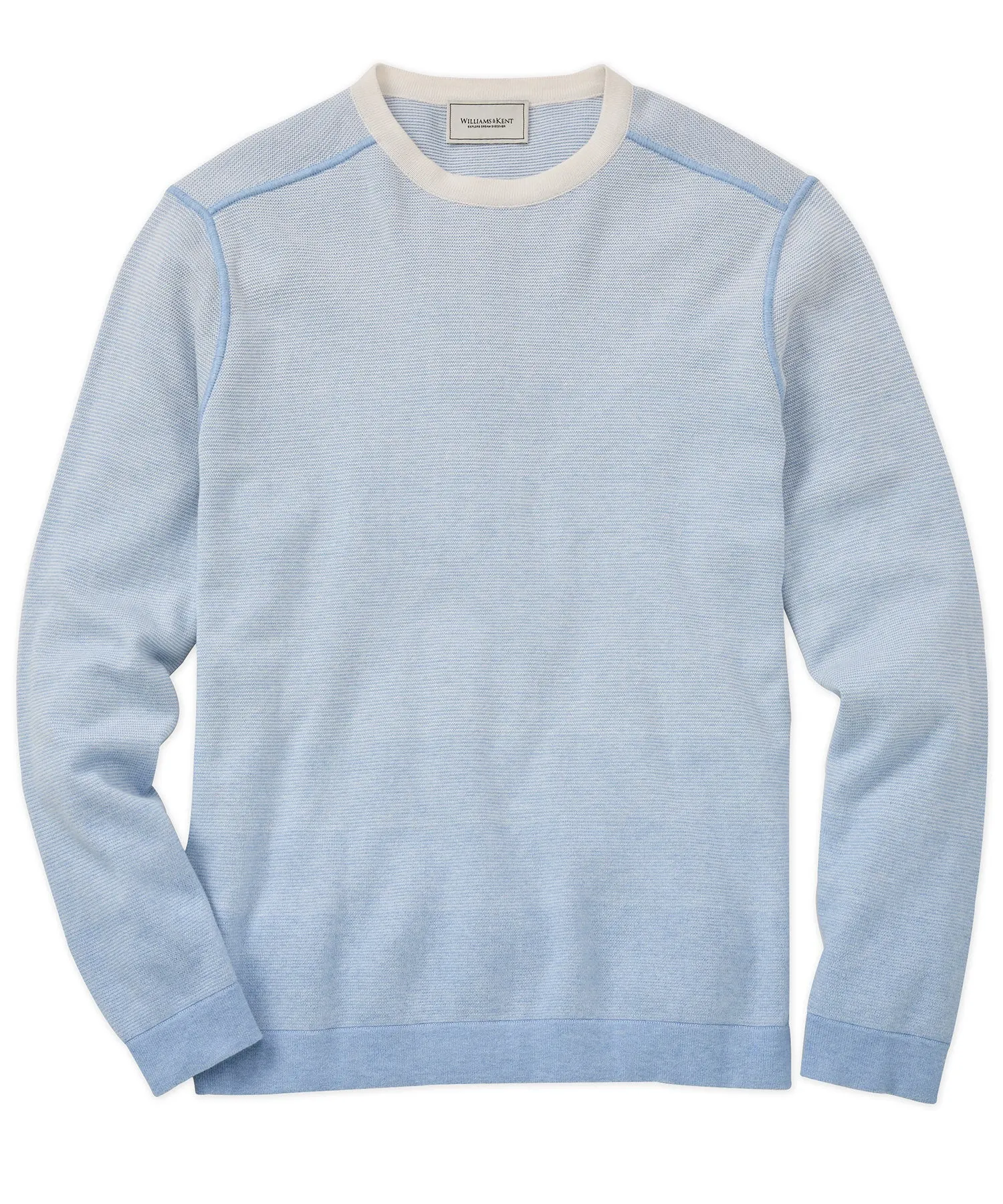 Ombré Striped Crewneck Sweater