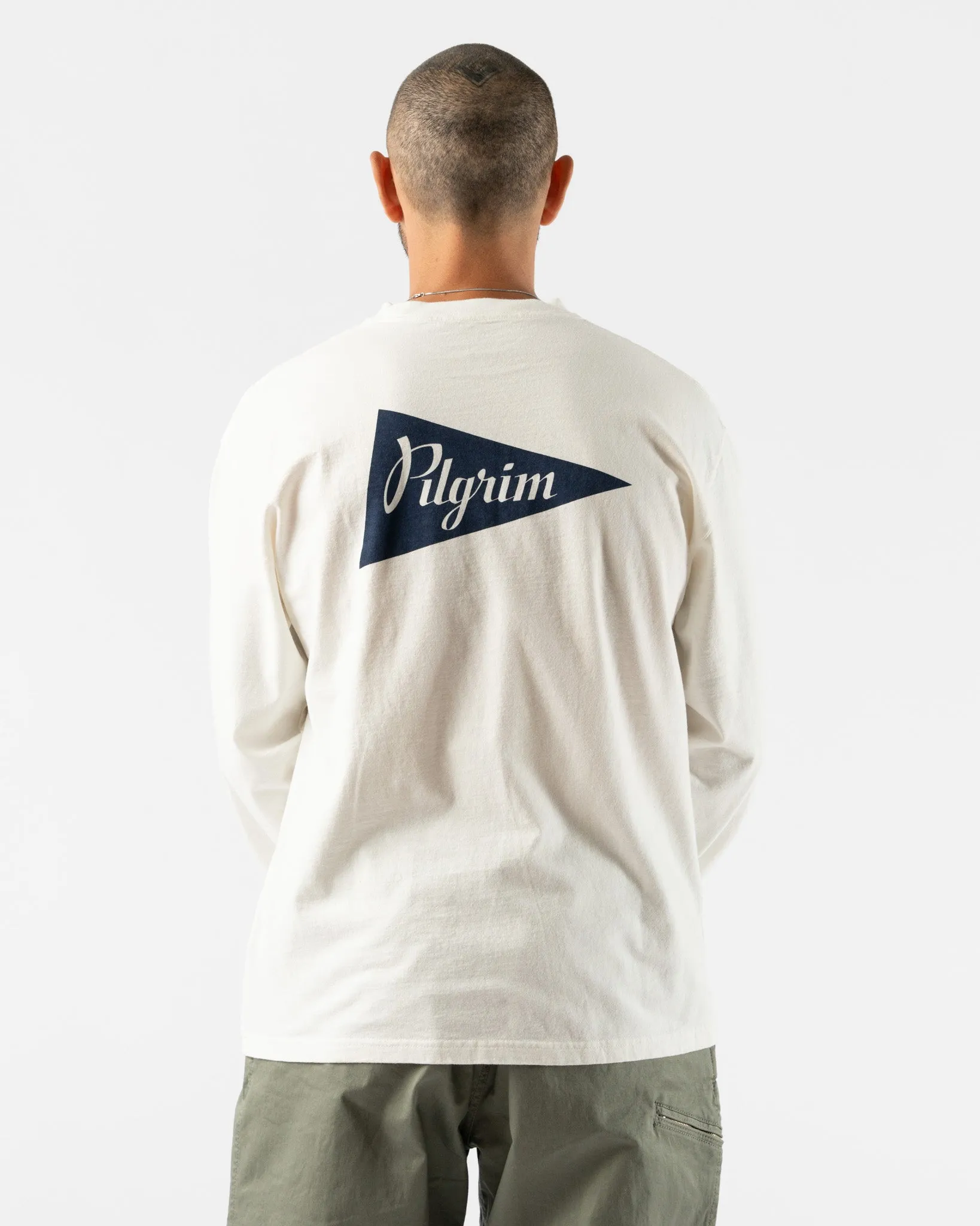 Pilgrim Surf   Supply Z.PSS Longsleeve Team Tee in White