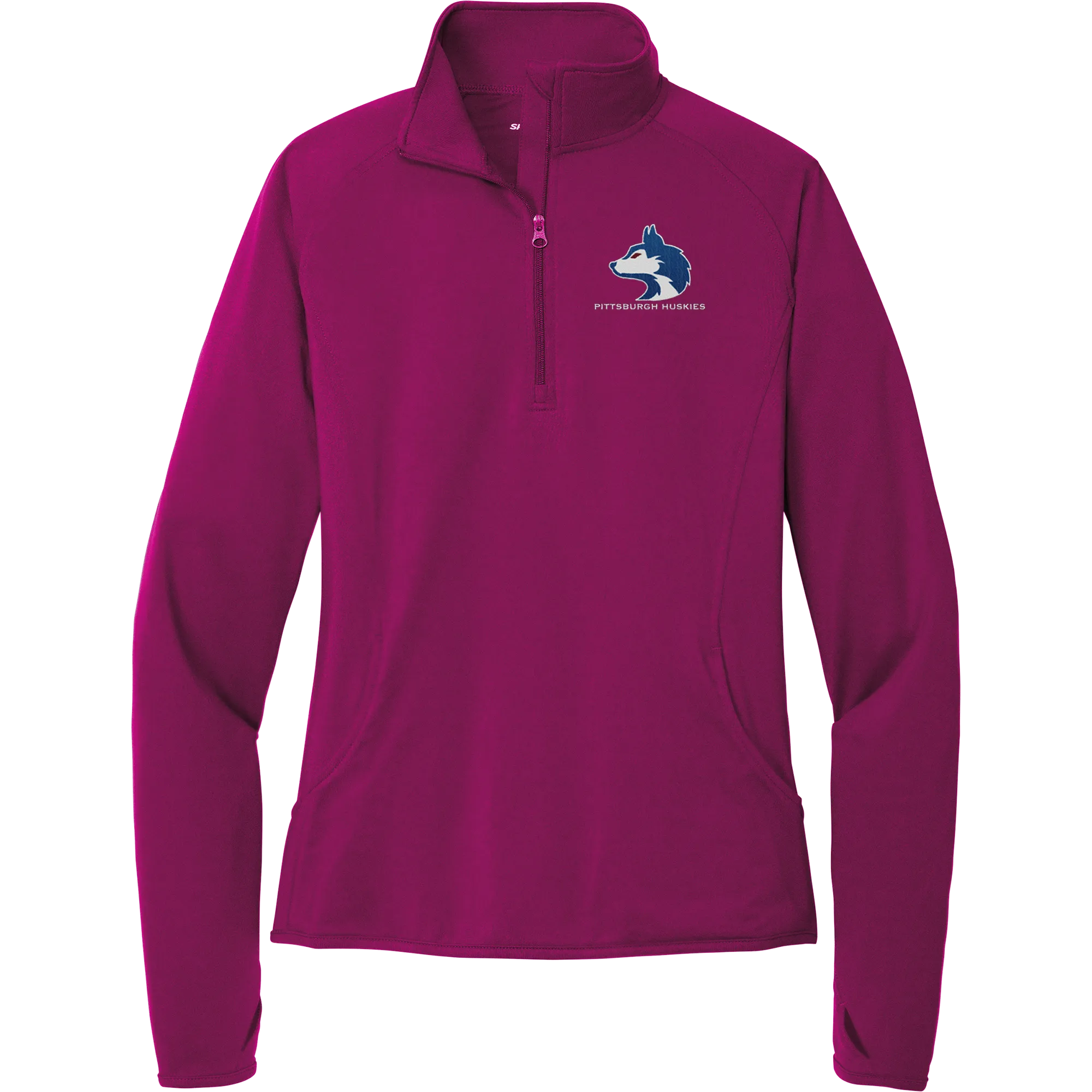 Pittsburgh Huskies Ladies Sport-Wick Stretch 1/4-Zip Pullover