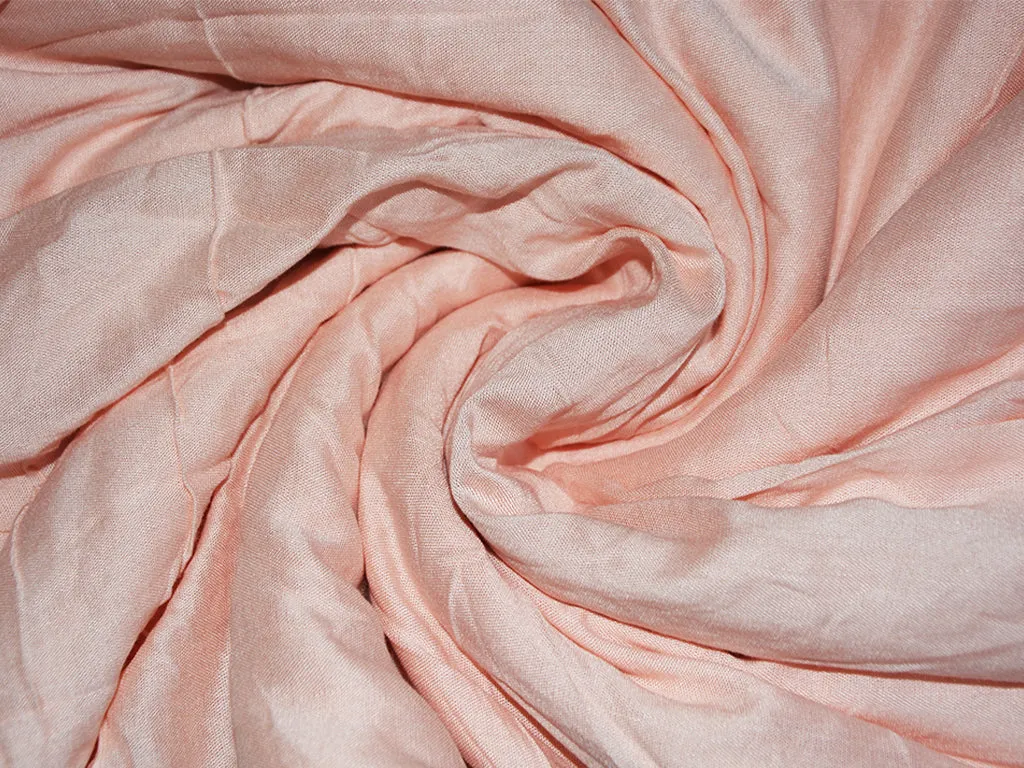 Powder Pink Plain Cotton Rayon Fabric (Wholesale)