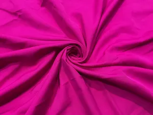 Rani Pink Plain Butter Crepe Fabric