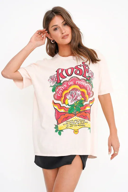 Rose Oversized Tee