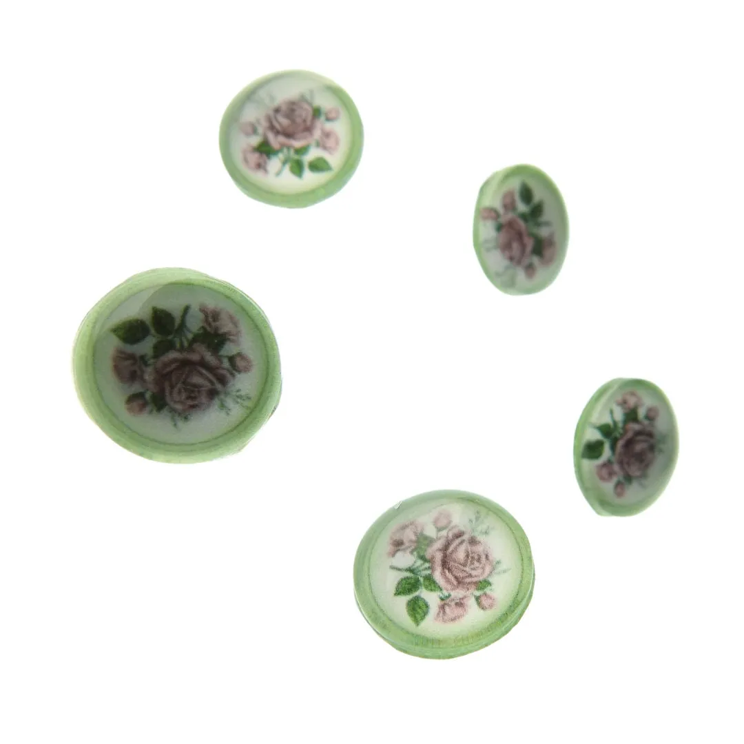 Round-shaped flower buttons