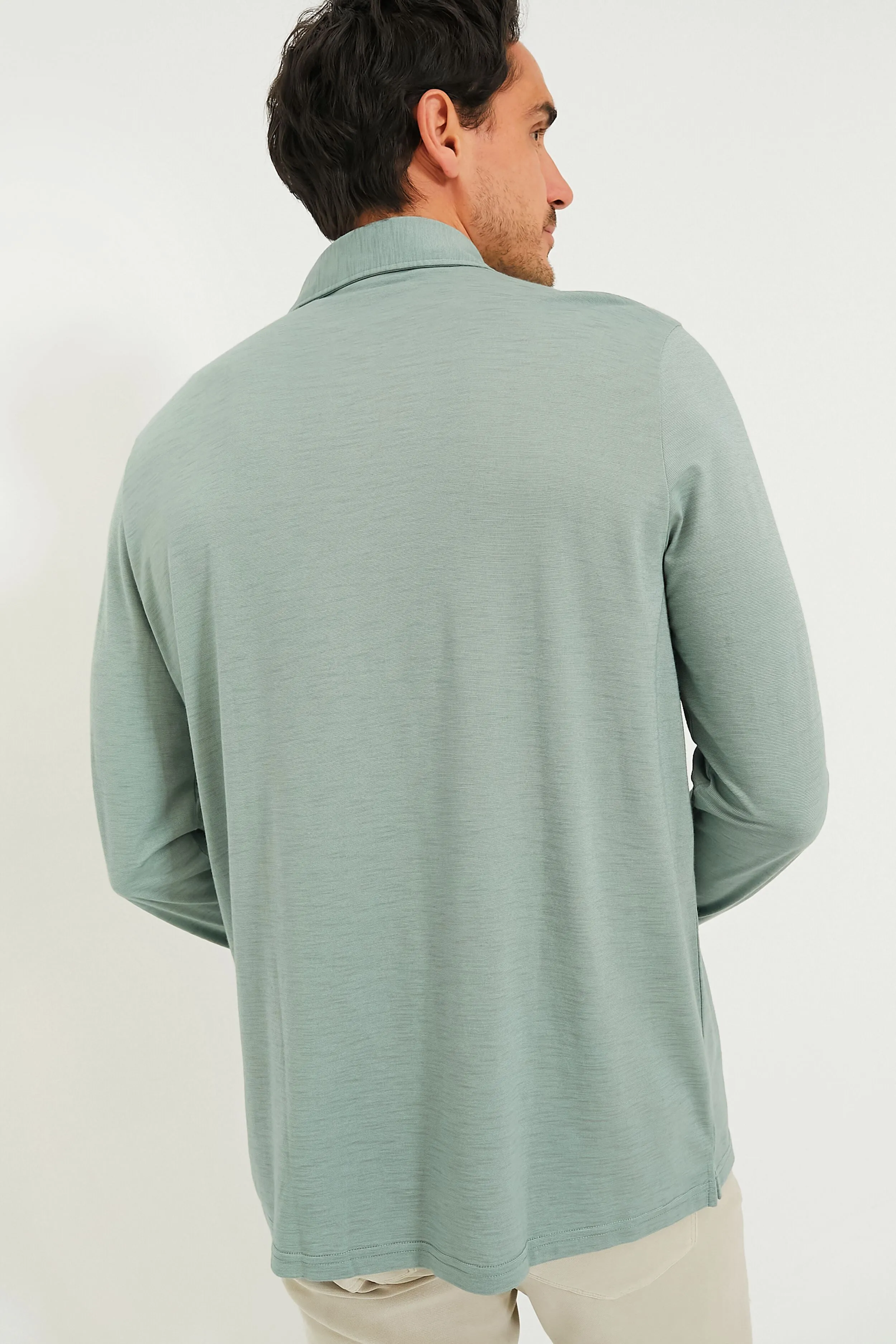 Sage Performance Long Sleeve Range Polo