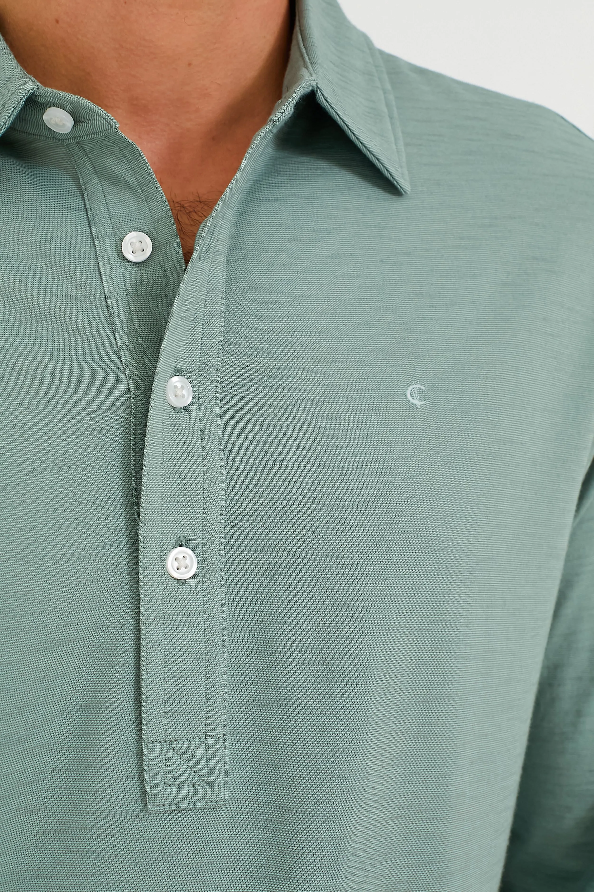 Sage Performance Long Sleeve Range Polo