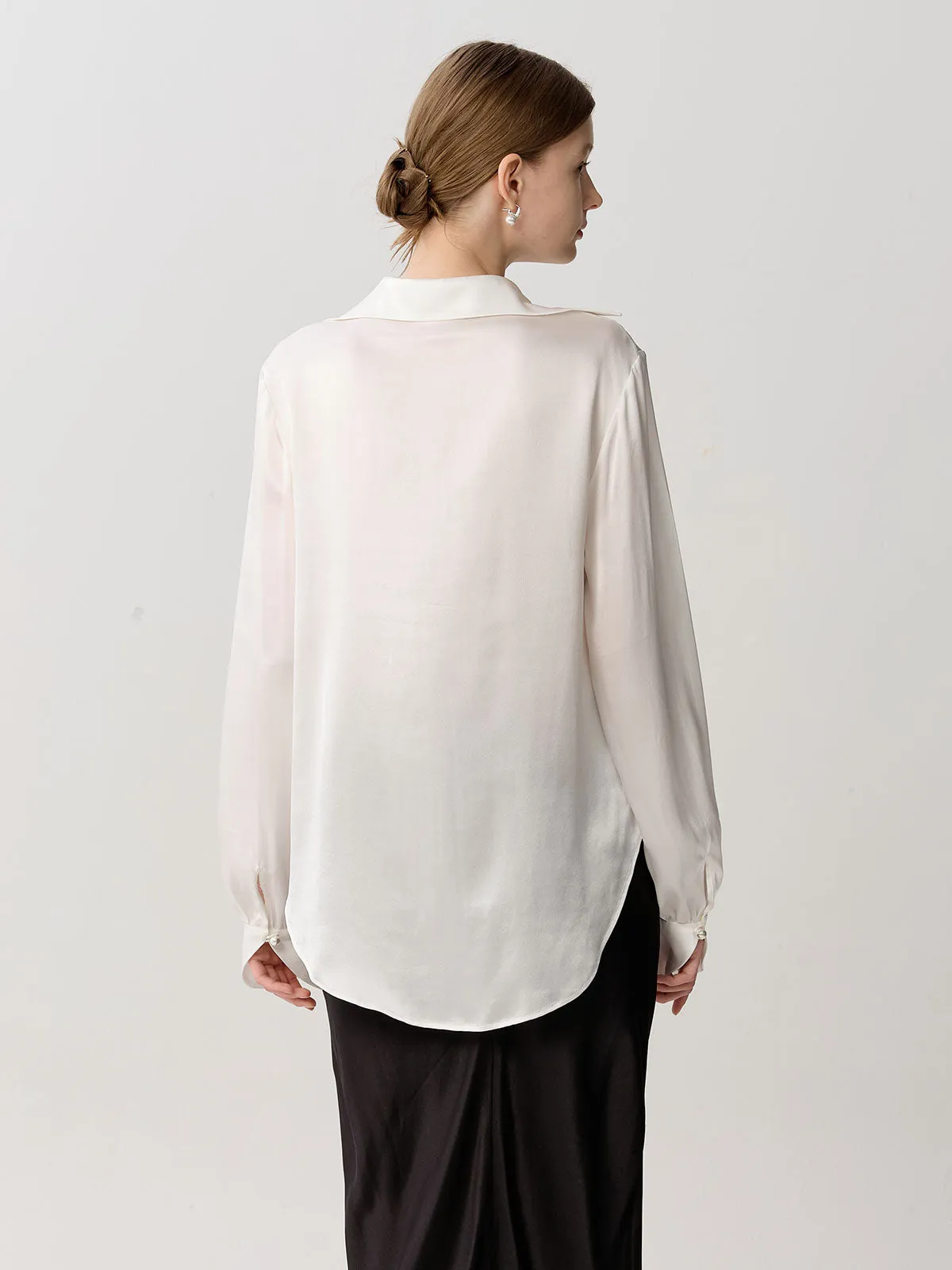 SILKINC Venus Ruched Silk Shirt (Venus blouse)