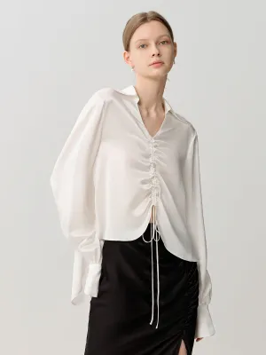 SILKINC Venus Ruched Silk Shirt (Venus blouse)