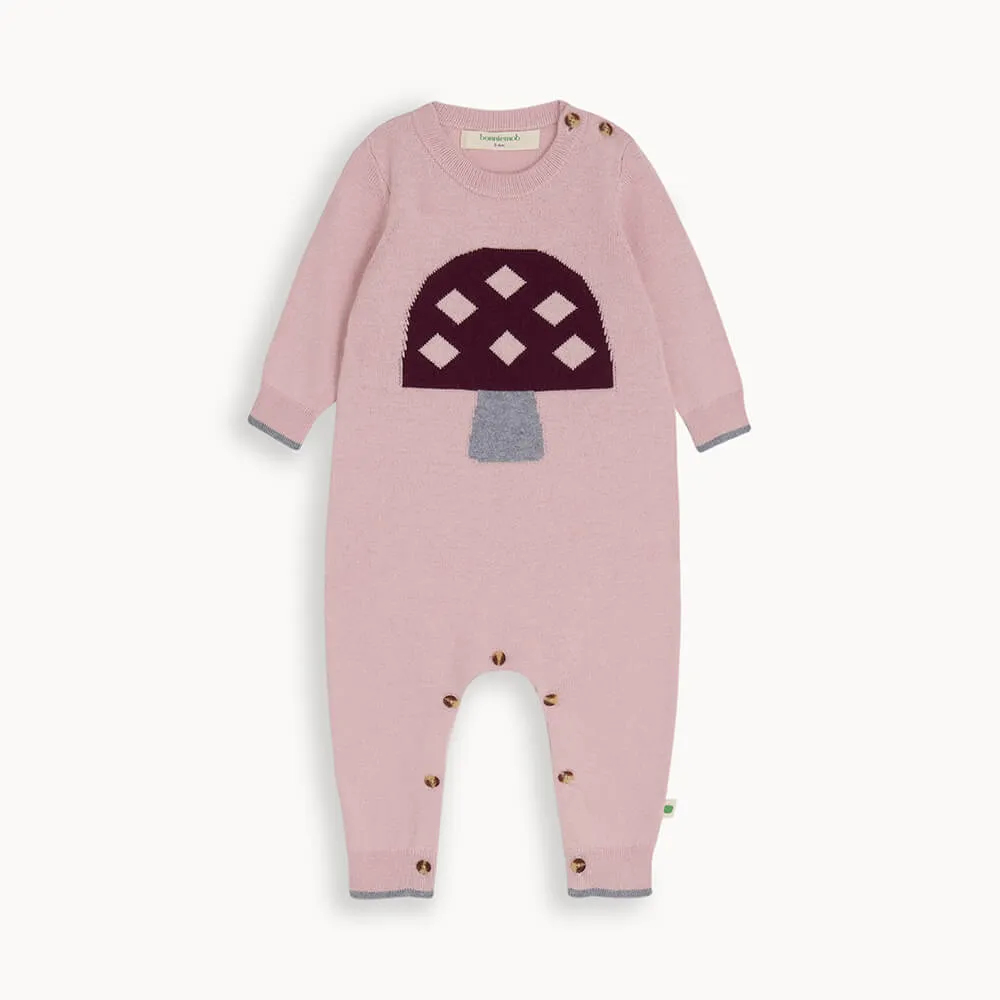 Sorrel - Dusty Pink Mushroom Knit Playsuit