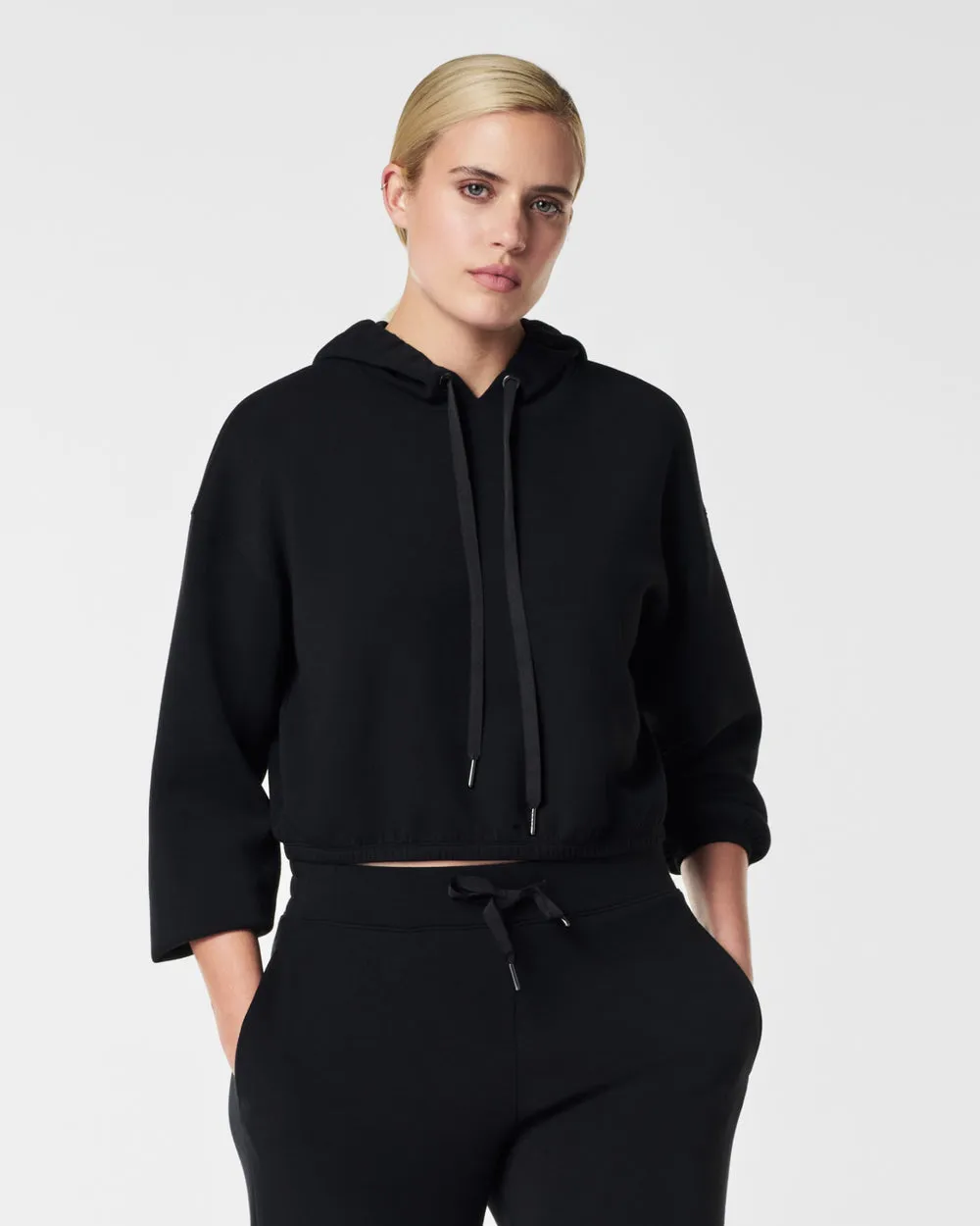 SPANX AirEssentials Cinched Hoodie in Black