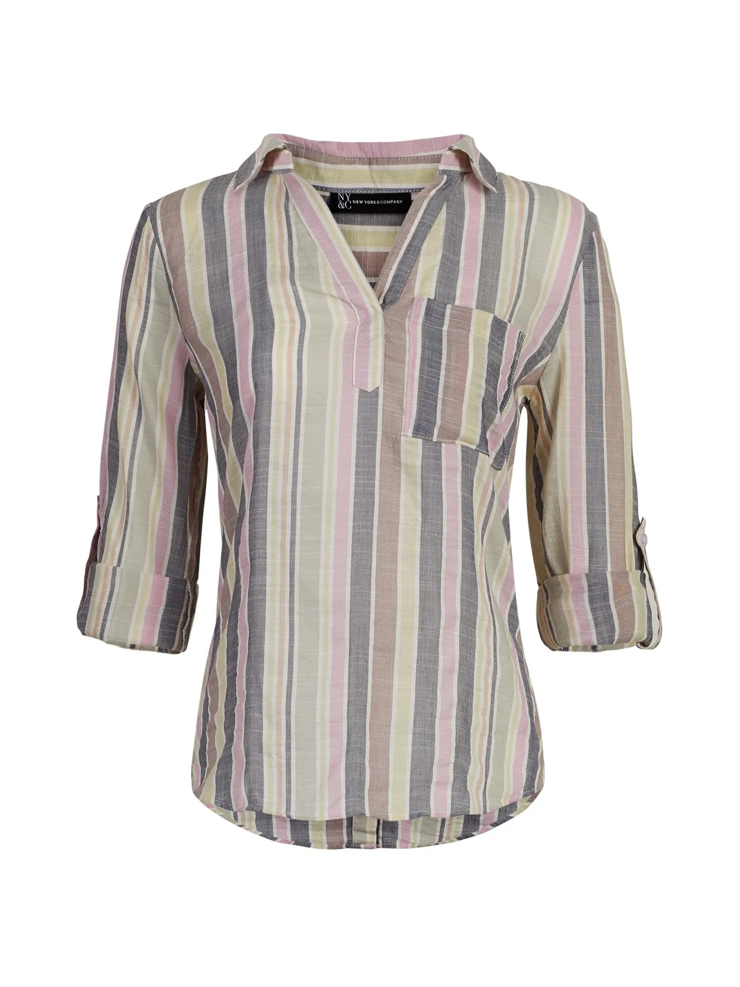 Stripe Button-Back Shirt