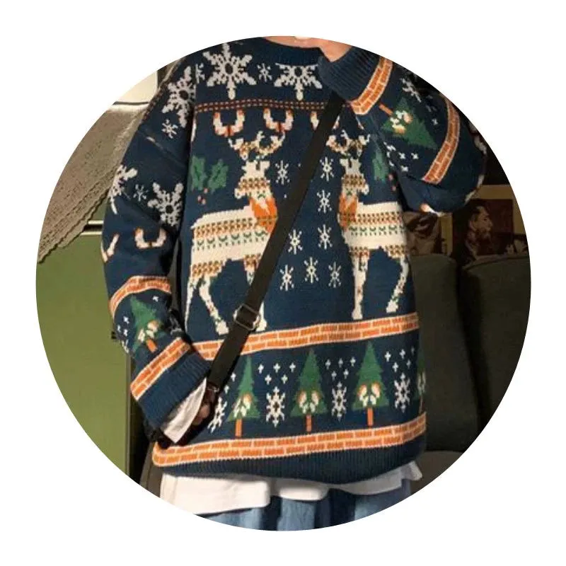 Sweater Hong Kong Style Christmas Cartoon