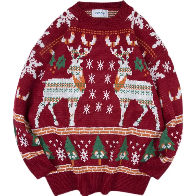 Sweater Hong Kong Style Christmas Cartoon