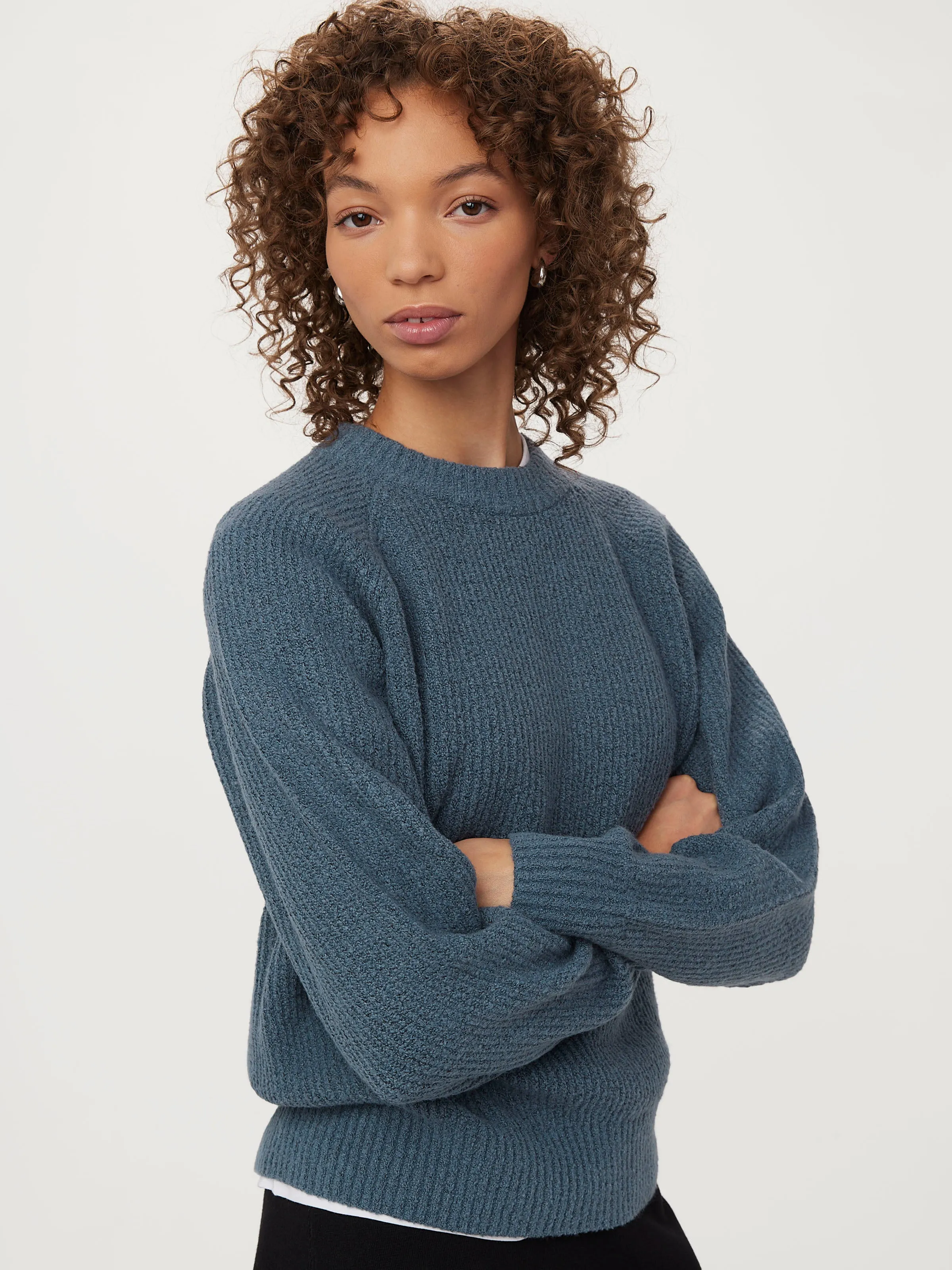 The Seawool® Crewneck Sweater in China Blue