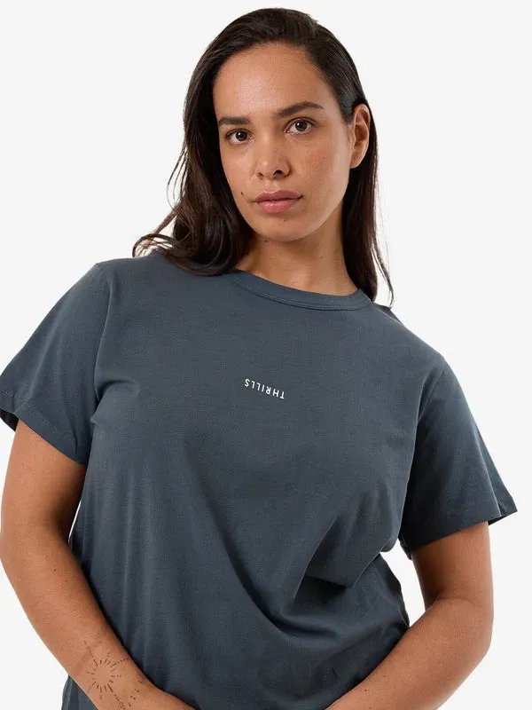 THRILLS - Minimal Thrills Relaxed Tee - Dark Slate