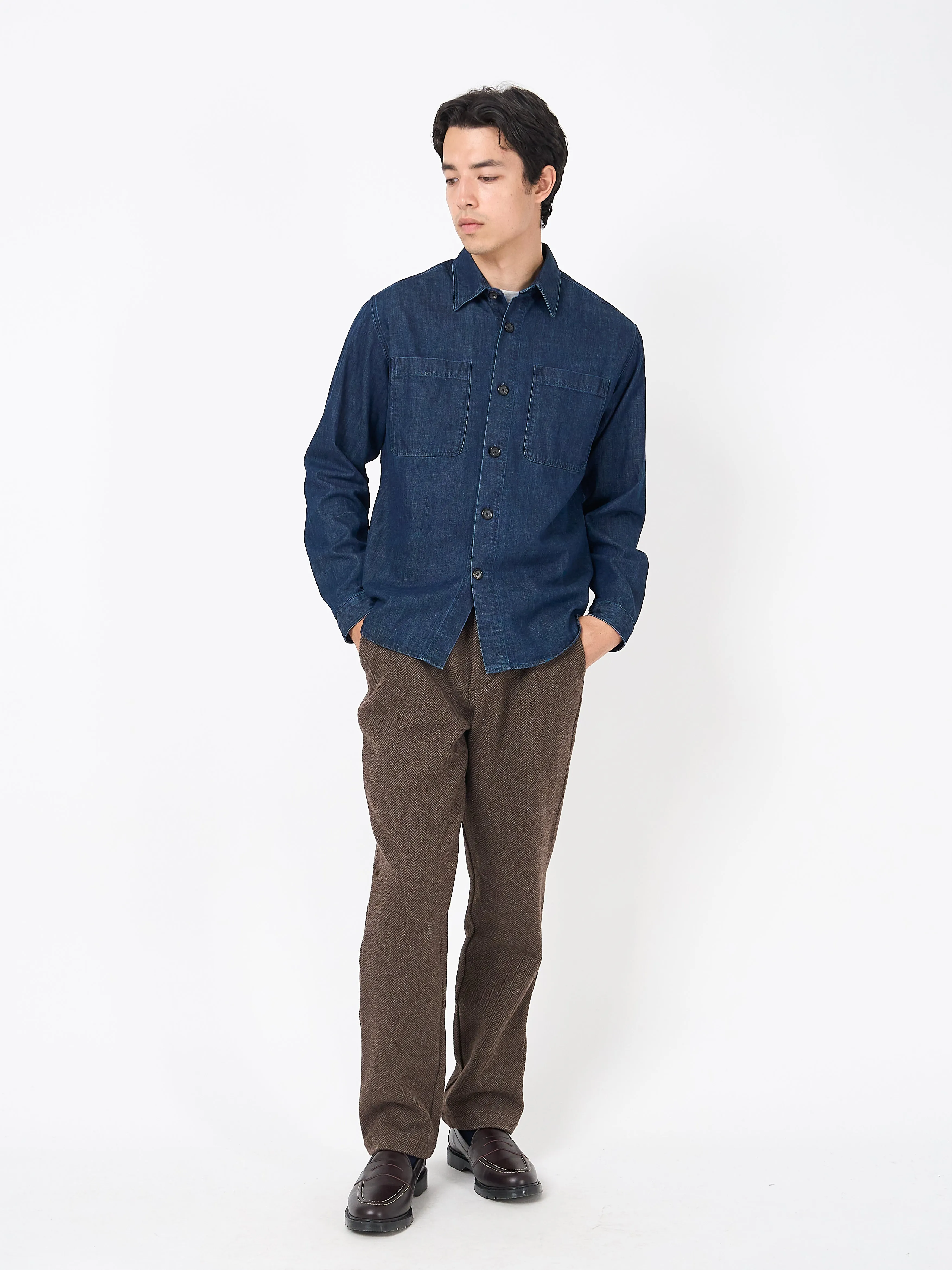 Treviscoe Shirt Mullins Denim Indigo Rinse