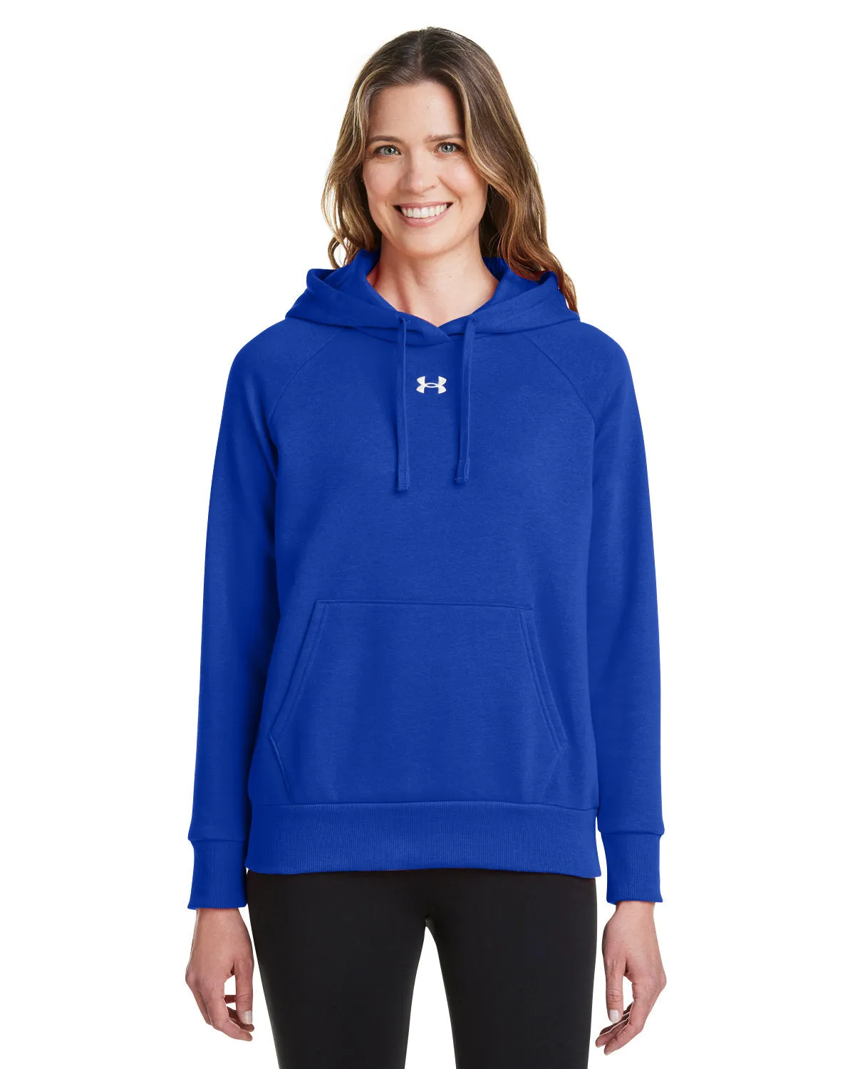 Under Armour Ladies Rival Fleece Hooded Custom Sweatshirts, Royal