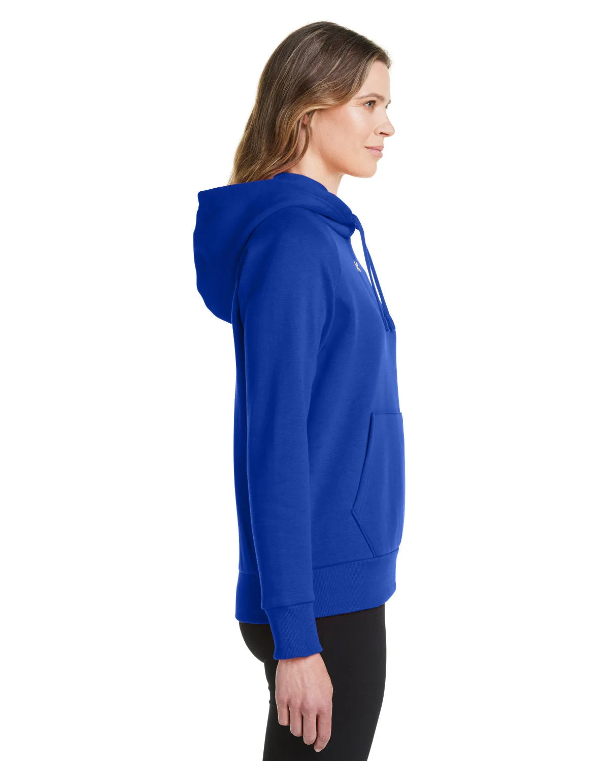 Under Armour Ladies Rival Fleece Hooded Custom Sweatshirts, Royal