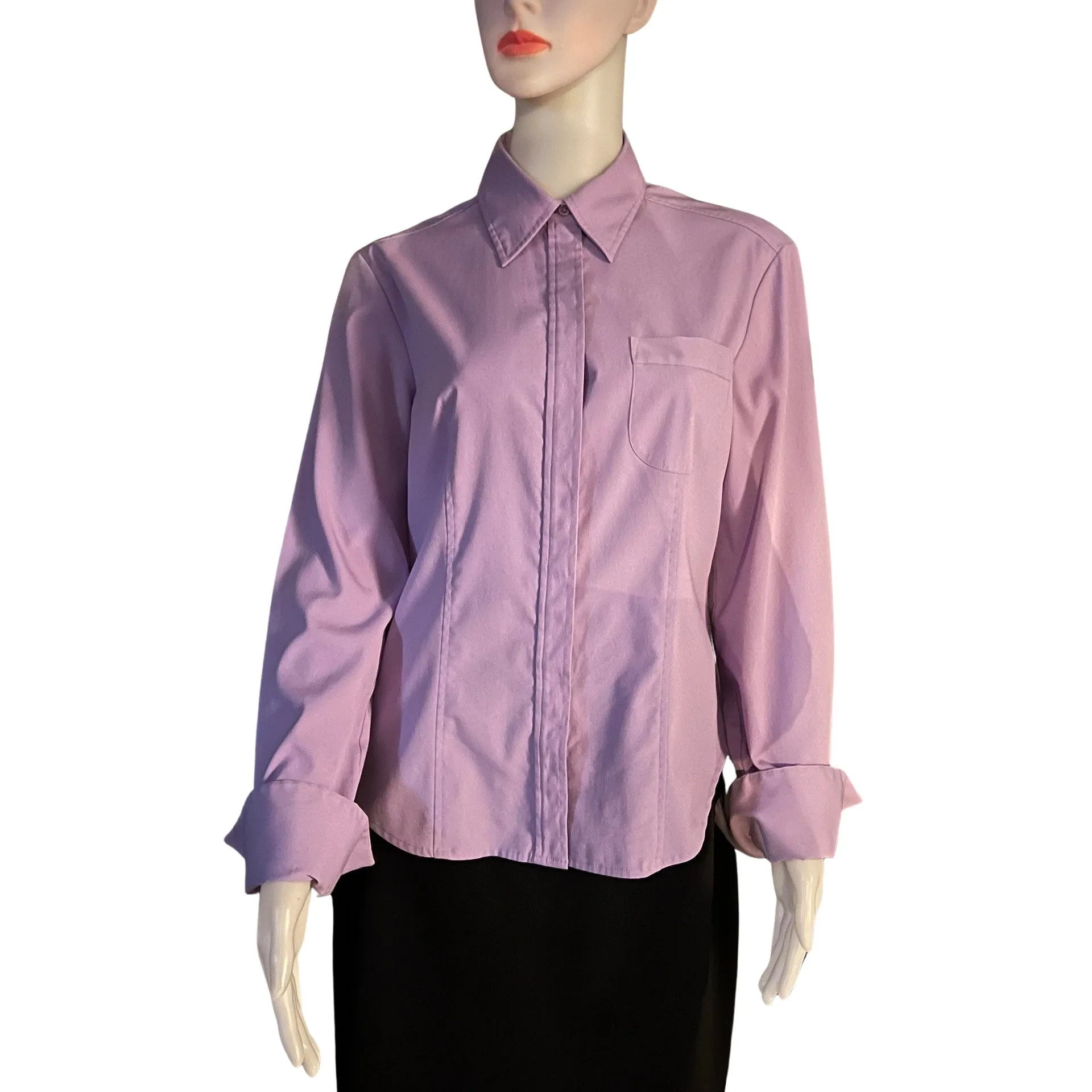 Vintage 1990s Express Purple Button Down Shirt