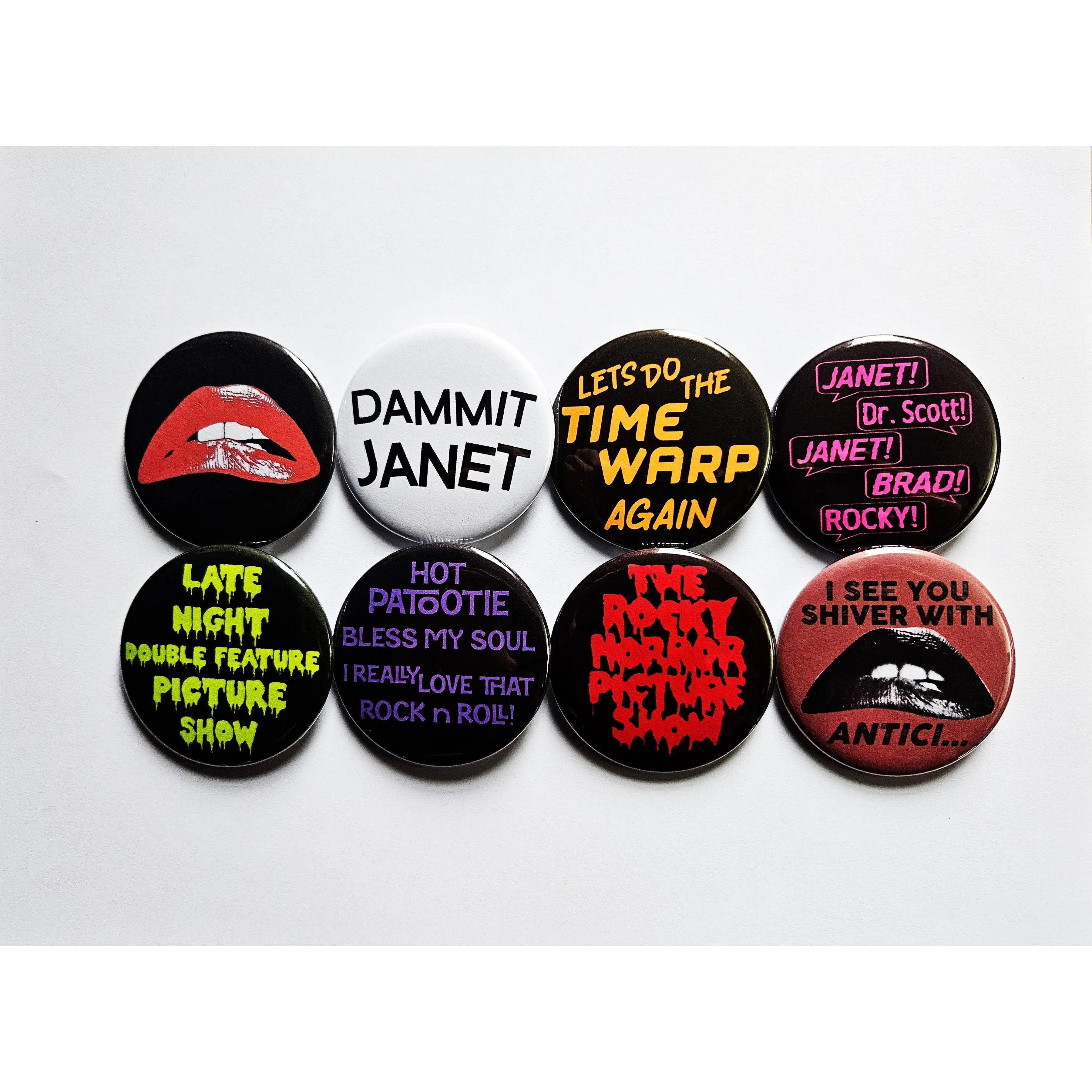 Vintage Reproduction I See You Shiver With Antici... Rocky Horror Small Pinback Button | 1.25" Diameter