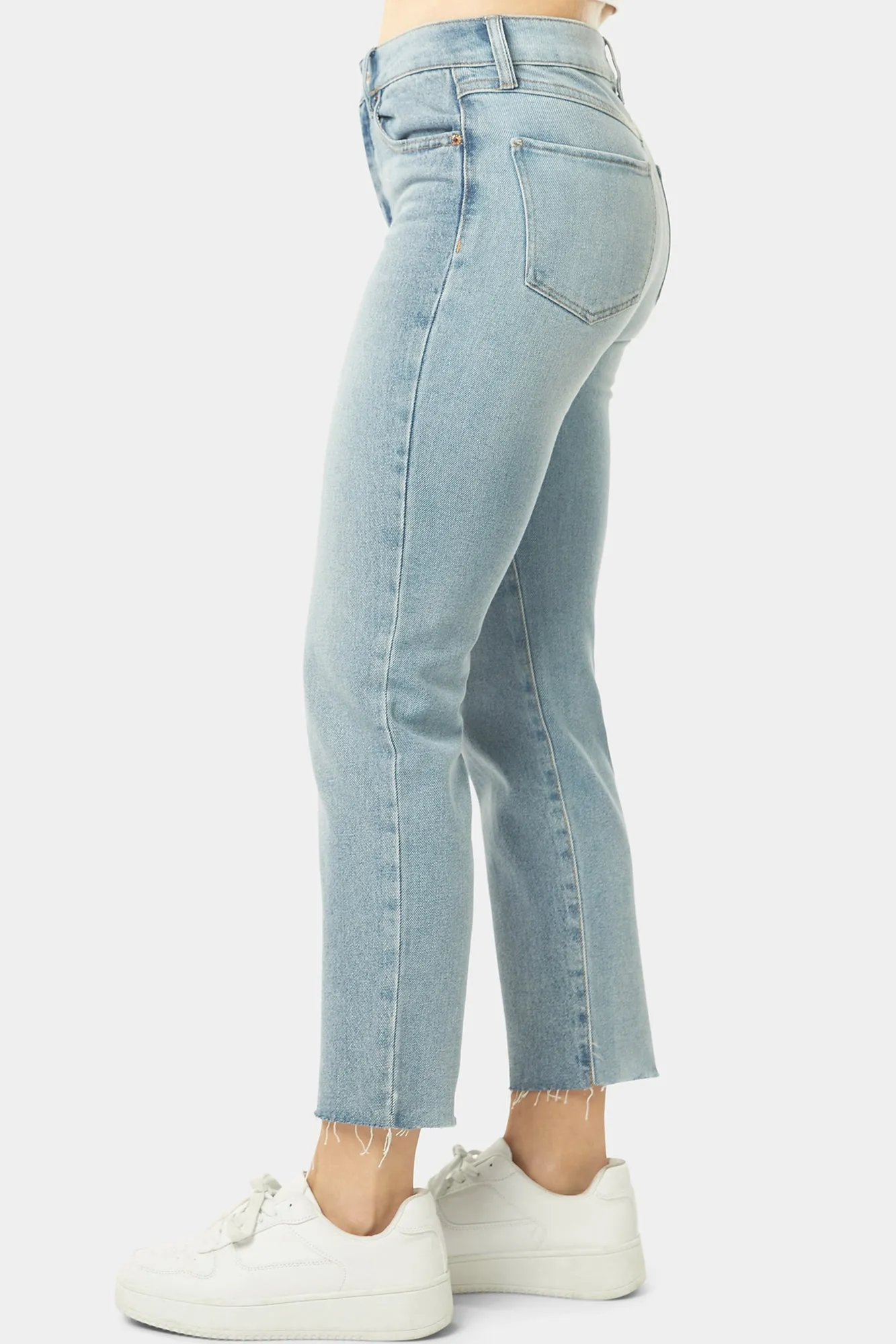 VINTAGE REUNION STRAIGHT LEG W/ HIDDEN BUTTONFLY JEANS - BLUE HAVEN