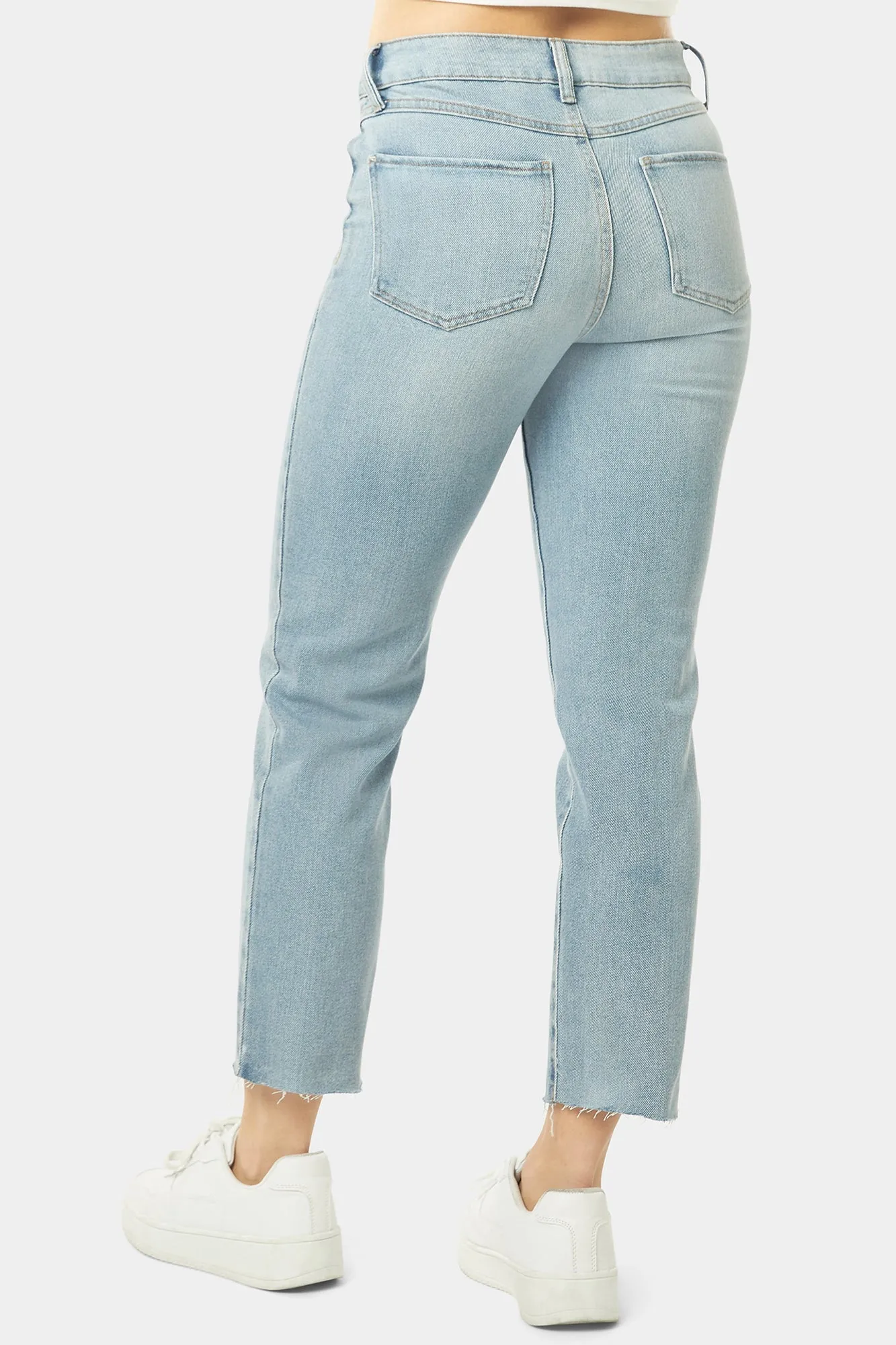 VINTAGE REUNION STRAIGHT LEG W/ HIDDEN BUTTONFLY JEANS - BLUE HAVEN