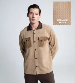 Winter Warmth beige Shacket