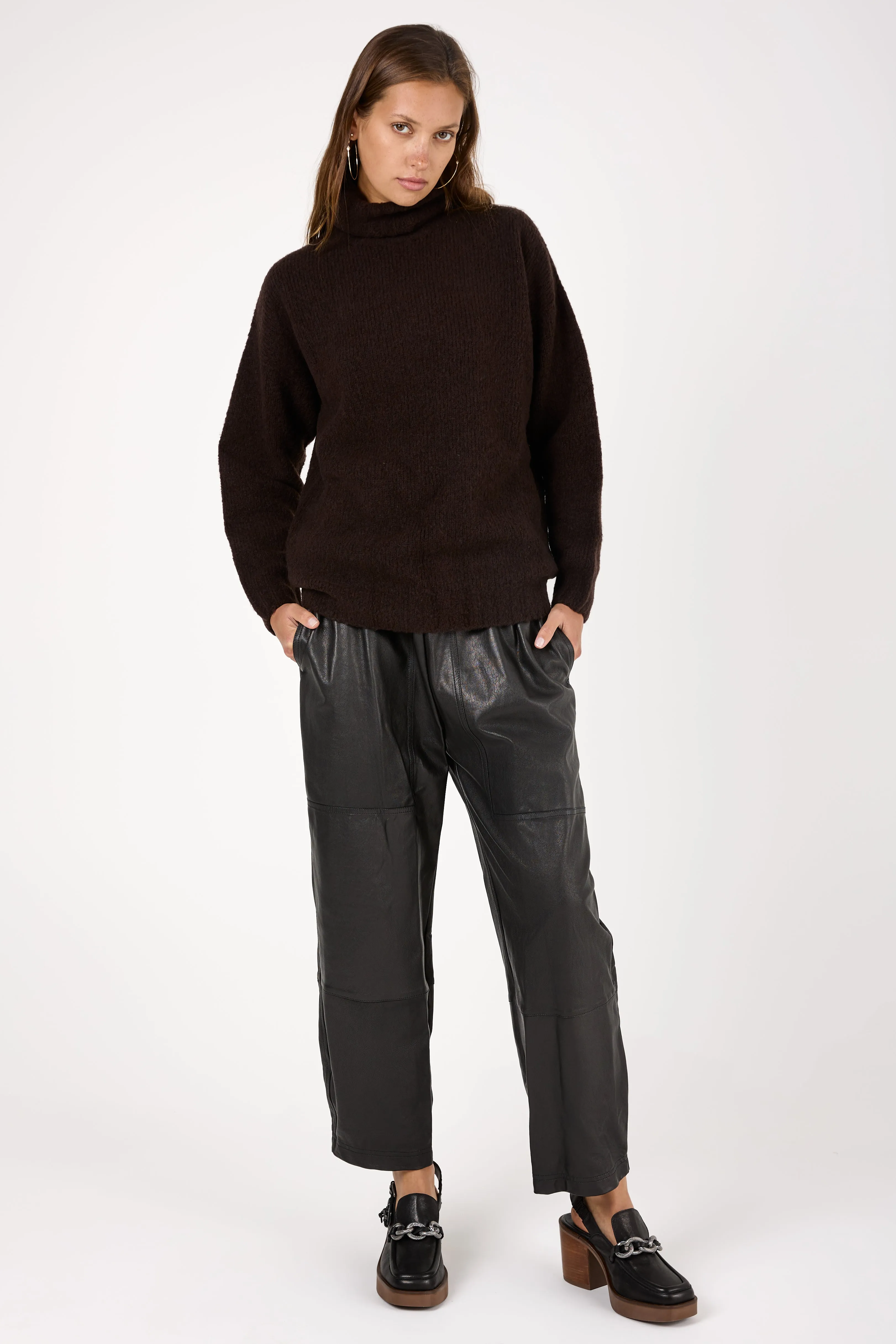 Wool Knit Sweater in Moro