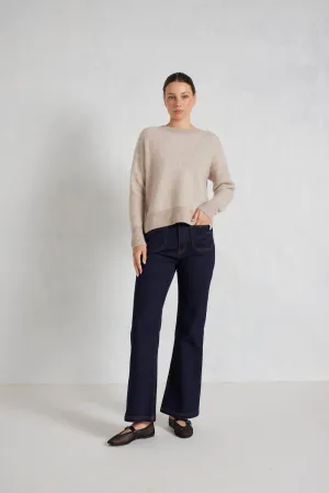 Zoe Cashmere Sweater in Lightweight Beige